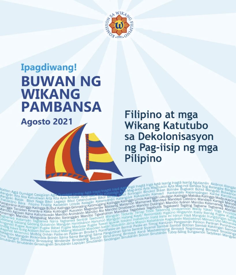 Ipagdiwang Buwan Ng Wikang Pambansa Agosto 2021 Philippine 8166